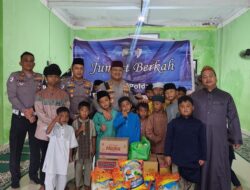 Polantas Menyapa ” Jum’at Berkah ” Ditlantas Polda Kepri Kunjungi Dua Panti Asuhan Di Batam