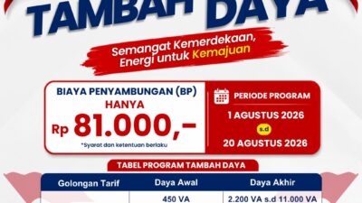 PLN Batam Beri Kado Kemerdekaan, Tambah Daya Listrik Kini Hanya Rp 81 Ribu