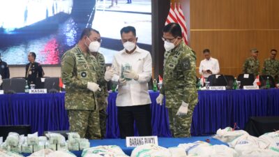 Kado Terindah Kemerdekaan, TNI AL Musnahkan 1,3 Ton Ketamine Senilai Rp.4,55 Triliun
