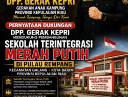 Gerak Kepri Dukung Sekolah Terintegrasi Merah Putih di Rempang